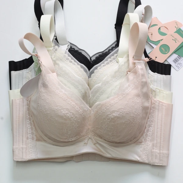 新款正品奴芝薄B杯9572聚拢丝滑柔软棉防下垂无钢圈文胸调整内衣