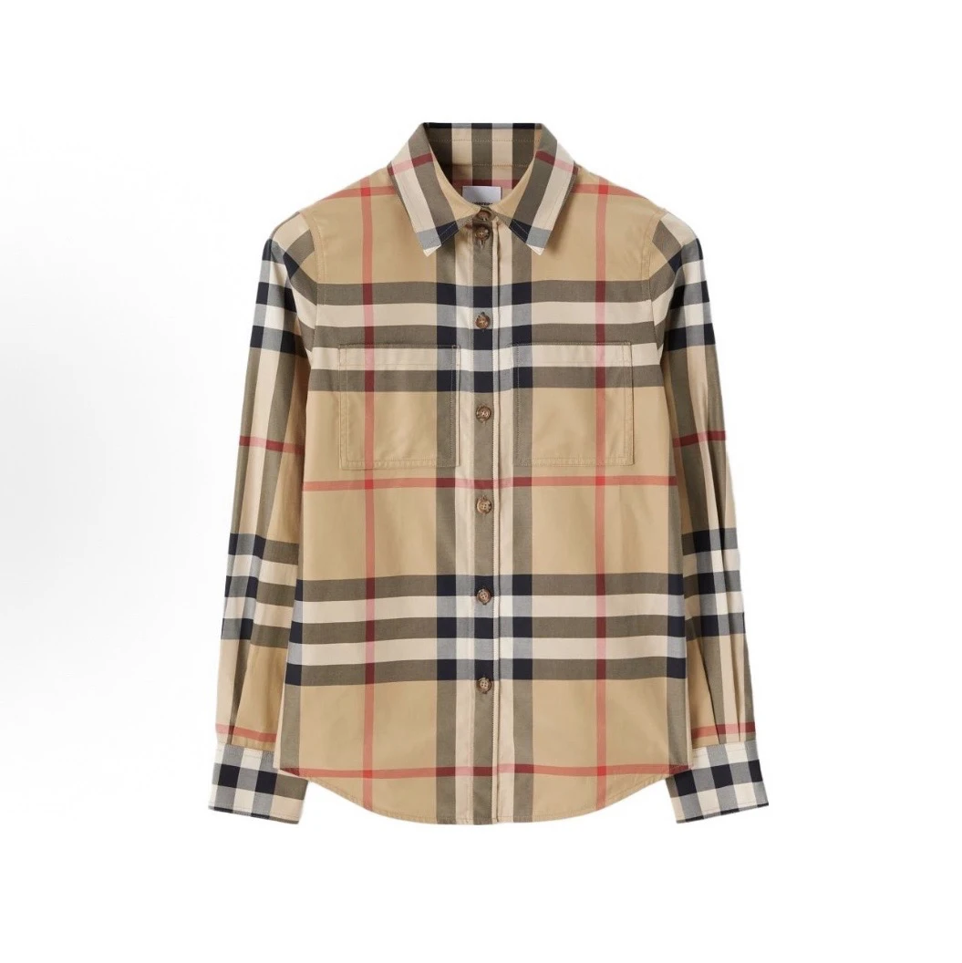 未使用 BURBERRY/博柏利 【圣光奢品】格子经典长袖衬衫