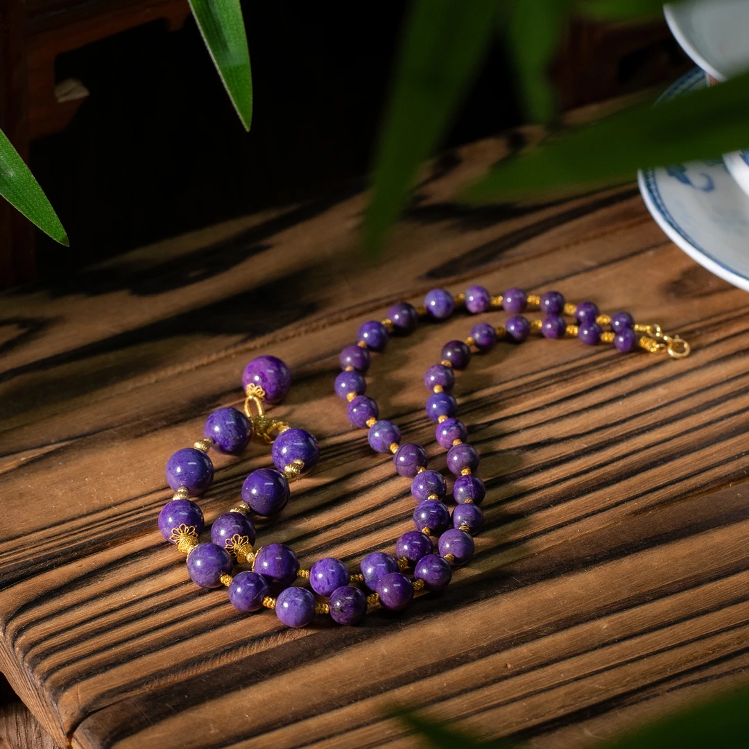 世间臻宝-18K金帝王紫舒俱来项链/45cm/多样性发/P6669/