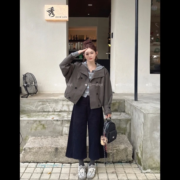 拾一 曼哈顿 小个子翻领高级感风衣