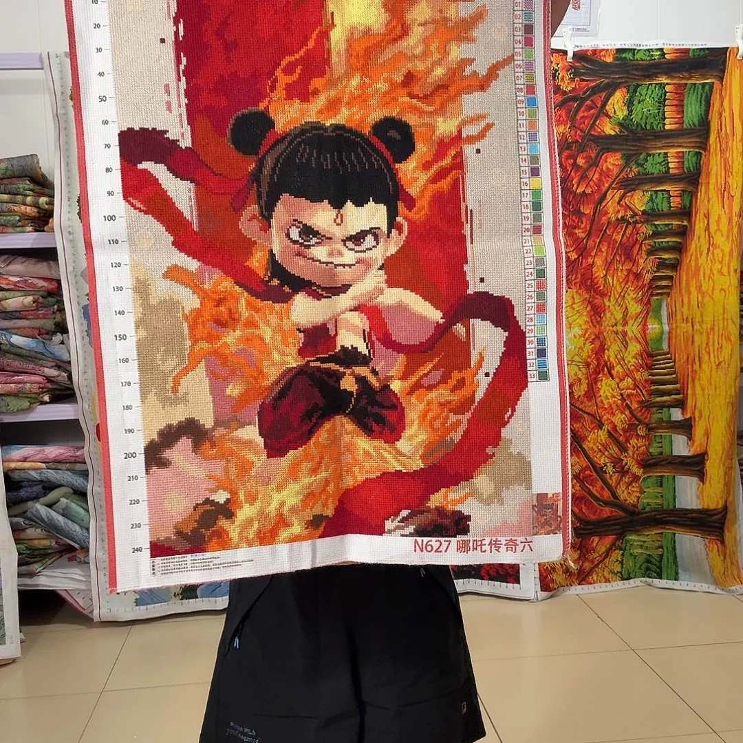 棉十字绣成品出售