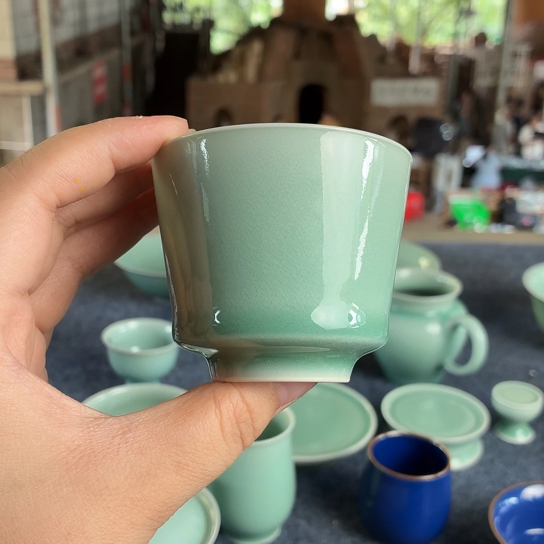 双板桥柴窑瓷器杯子