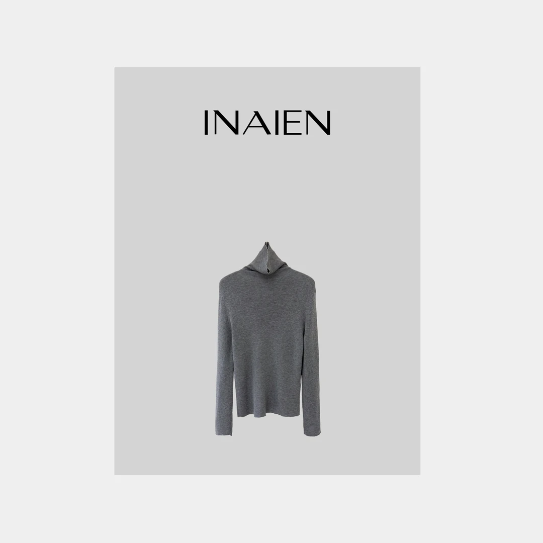 【INAIEN】线上款  复古高领打底衫P3326