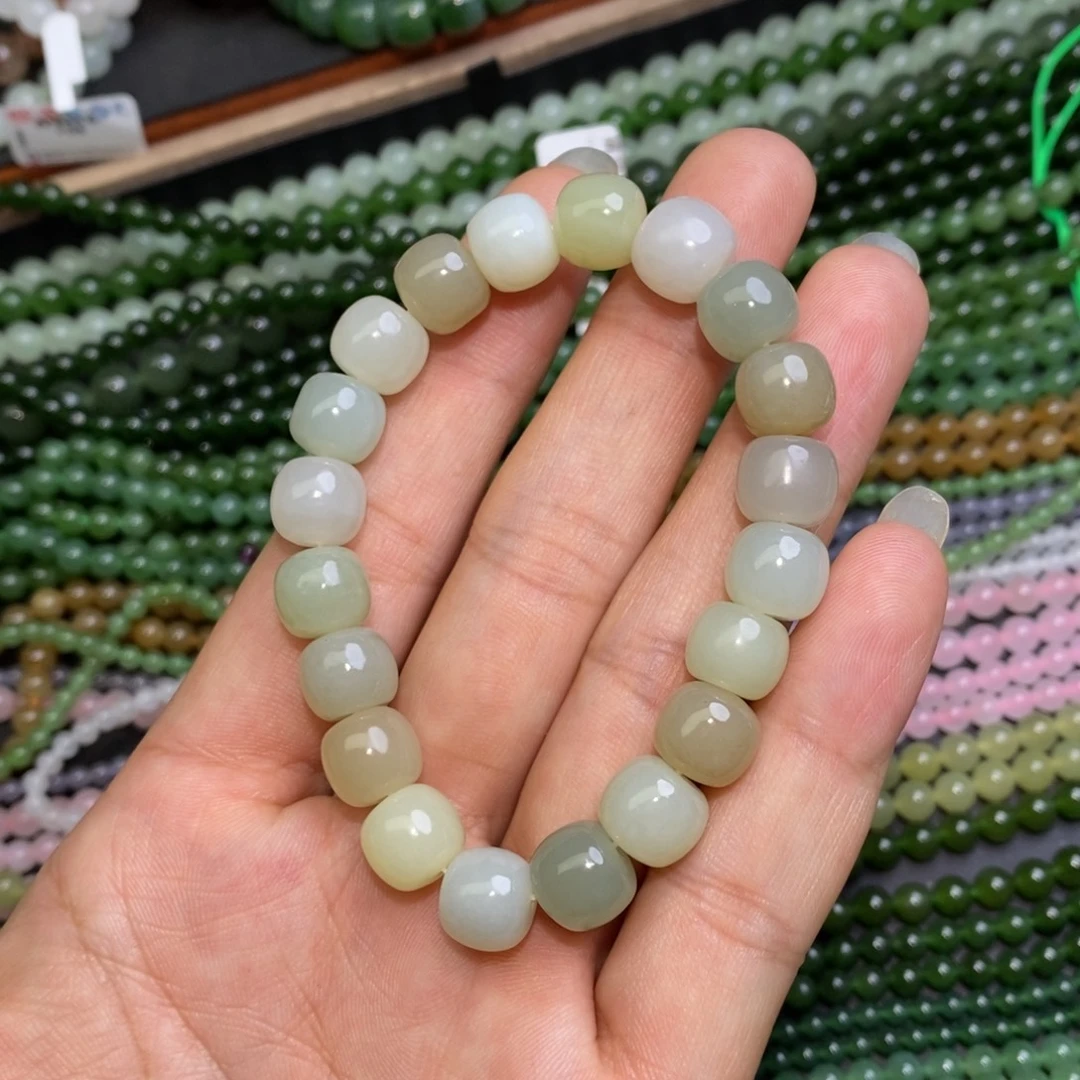 手链未镶嵌和田玉马卡龙老型手链卡10左右