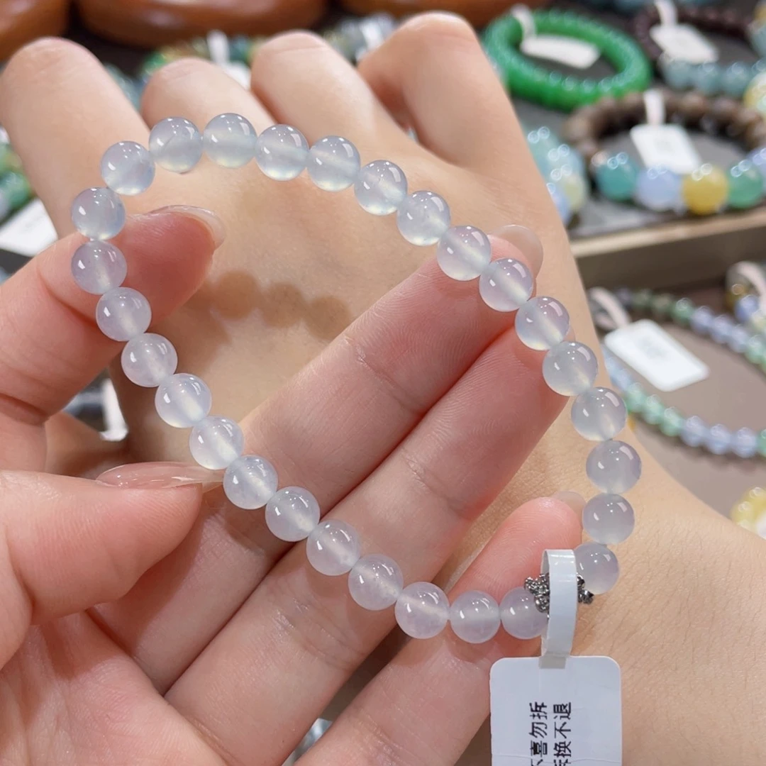 未镶嵌手链翡翠白月光卡6.5