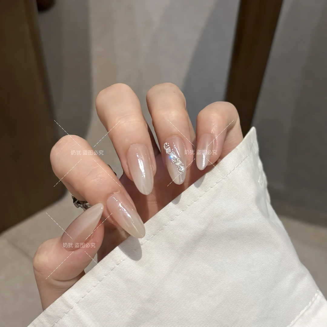 【月揽星辉】奶犹高品质纯手工穿戴甲 穿戴美甲成品