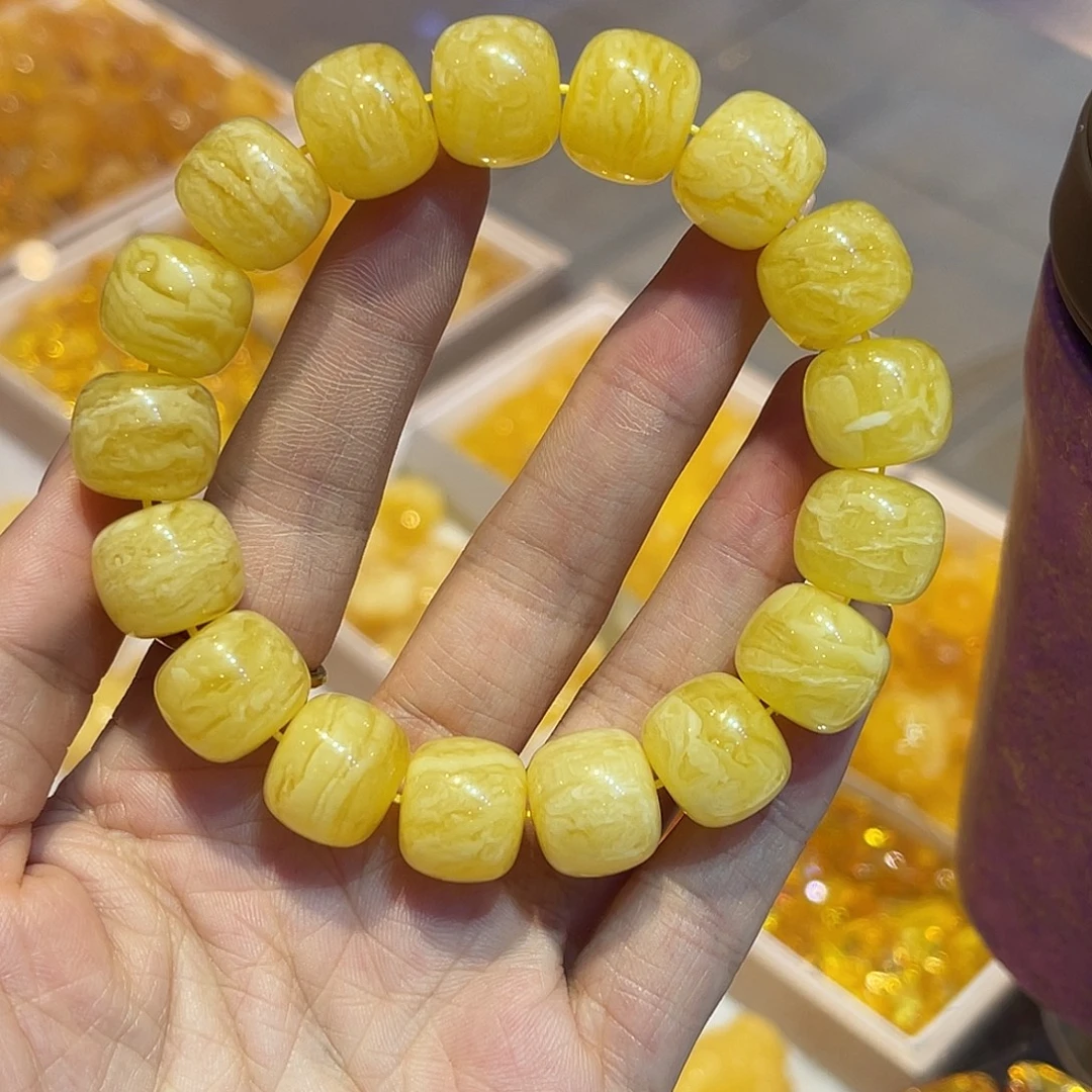 手链琥珀未镶嵌蜜蜡手串15.2