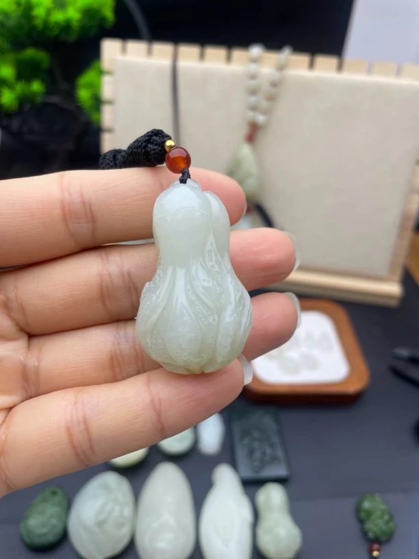 白菜白玉百财挂件男女款玉石饰品