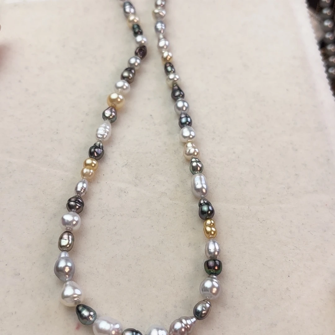 银S925镶嵌颈饰海水珍珠