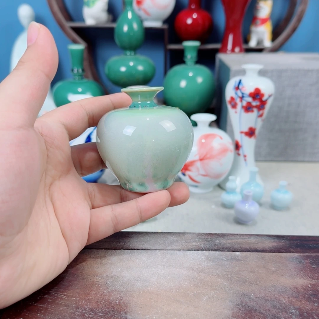陶瓷手工小花器摆件