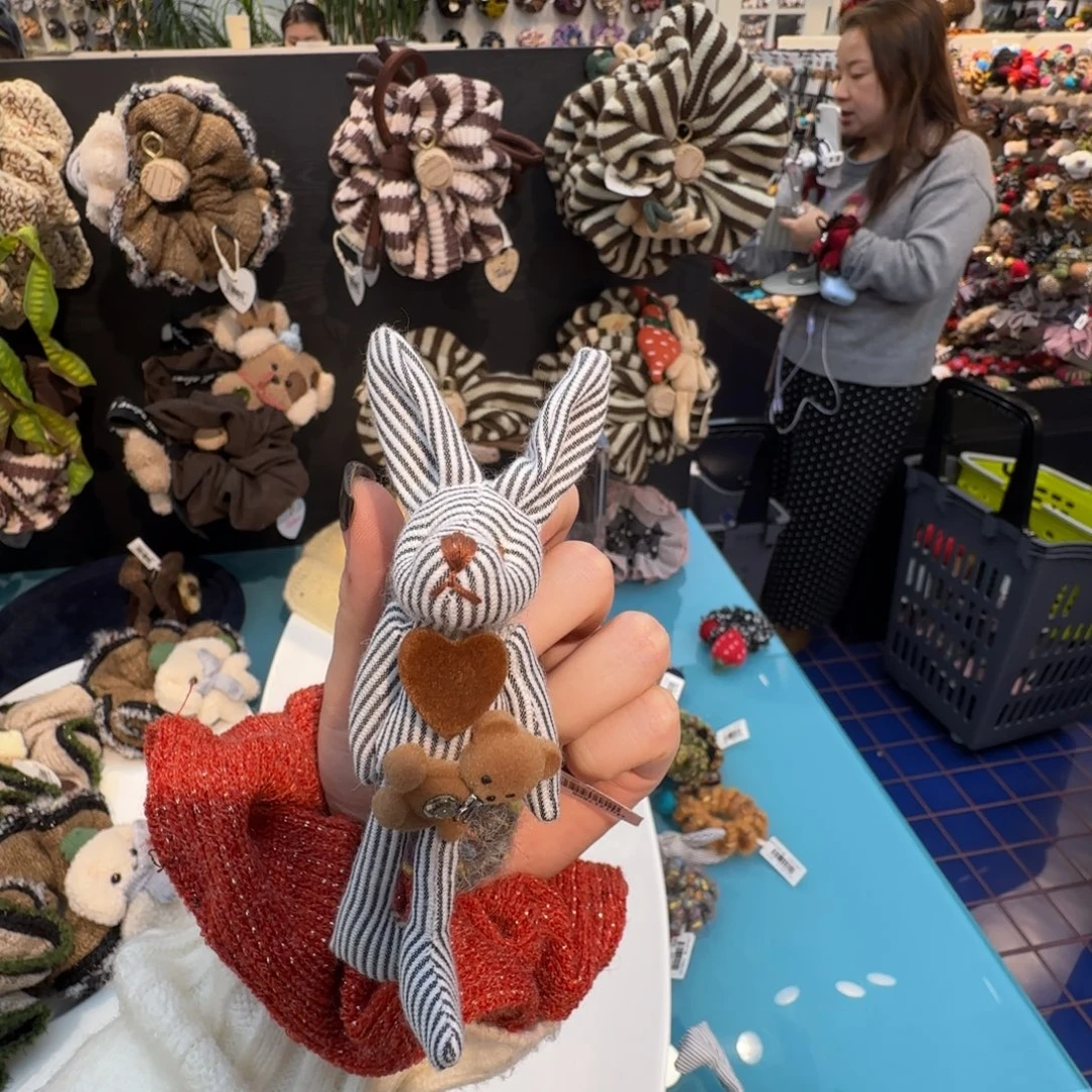 布艺铁合金兔子电话线