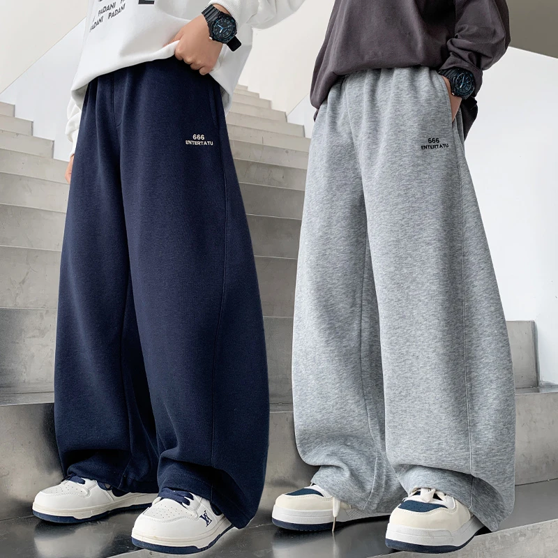 男童裤子春秋中大童运动长裤秋装2025新款痞帅儿童秋季休闲裤男孩