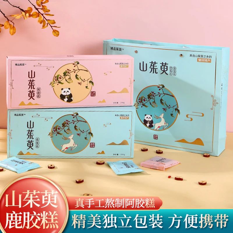 山茱萸阿胶糕鹿胶糕 冬季滋补手提礼盒
