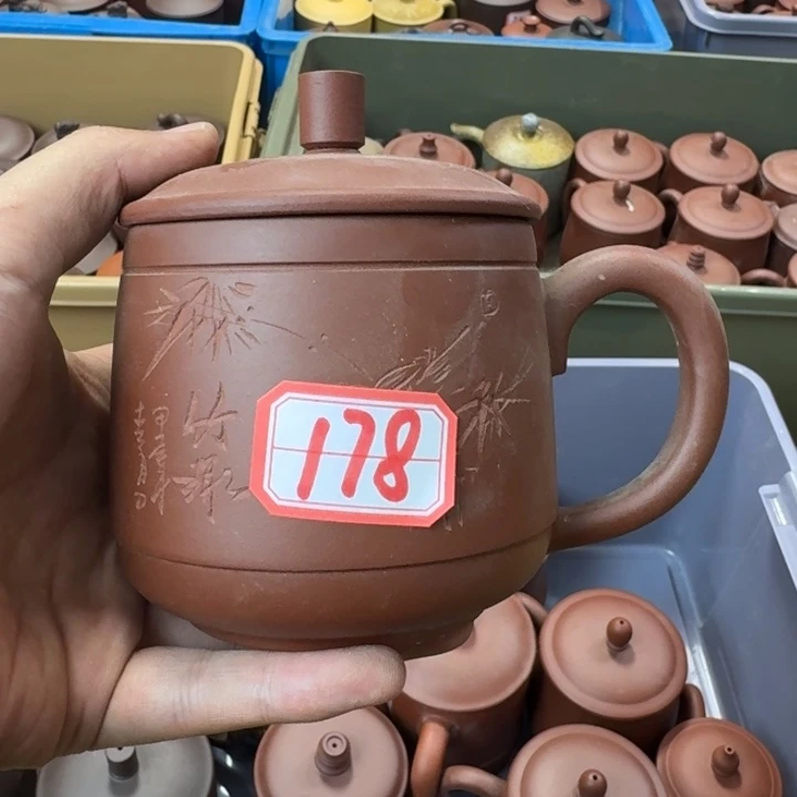 茶壶紫砂宜兴紫砂微瑕裂178