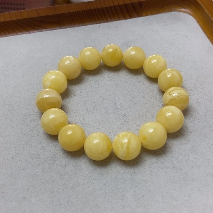 裸石蜜蜡未镶嵌手串