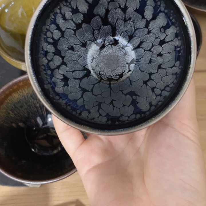 茶盏电烧黑牡丹1111111