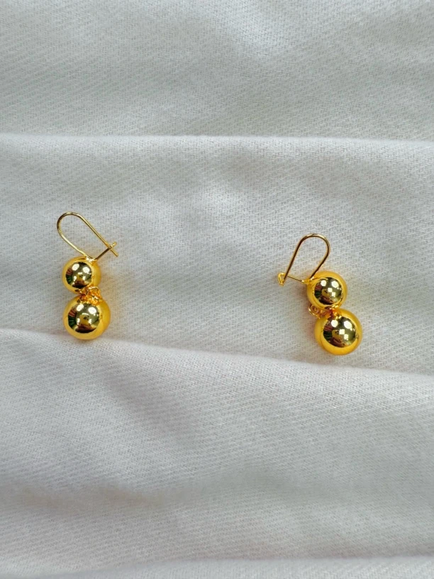 铜合金耳饰 时尚 قۇم ئالتۇن جۈپ  گىلاس ھالقا