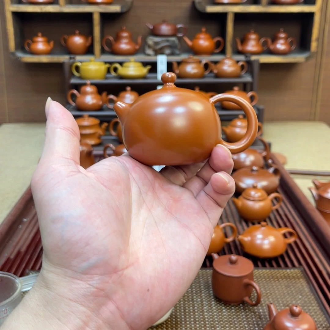 脚***地茶壶朱泥福利价位