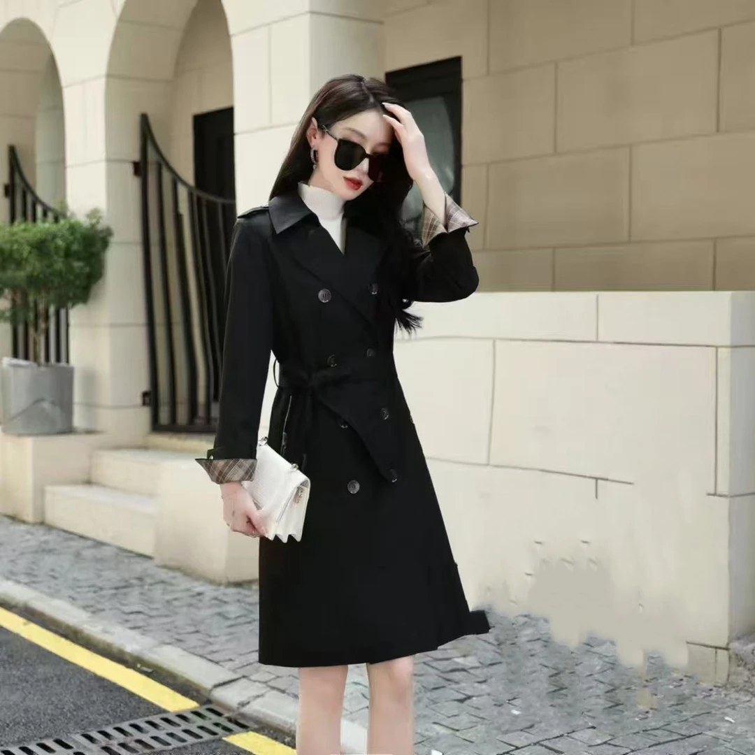 ES2181高级感韩版收腰气质风衣