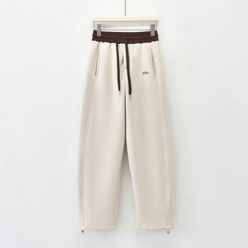 XUXU「撞色设计」2024加绒加厚冬季新款撞色设计休闲裤GL-FC879