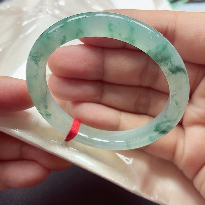 翡翠未镶嵌手镯天然缅甸A货翡翠（49-50）