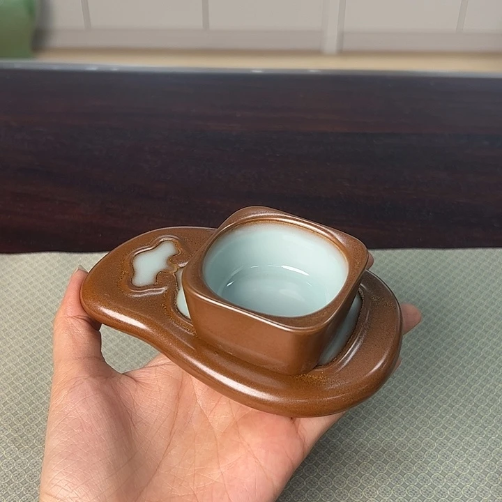 龙泉云间青瓷小米茶器