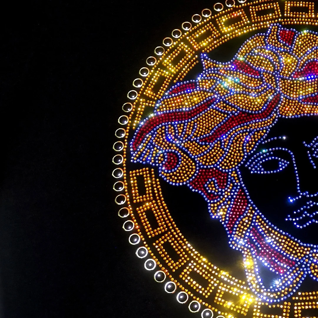 货号M8807富贵金男士美人头短袖T恤