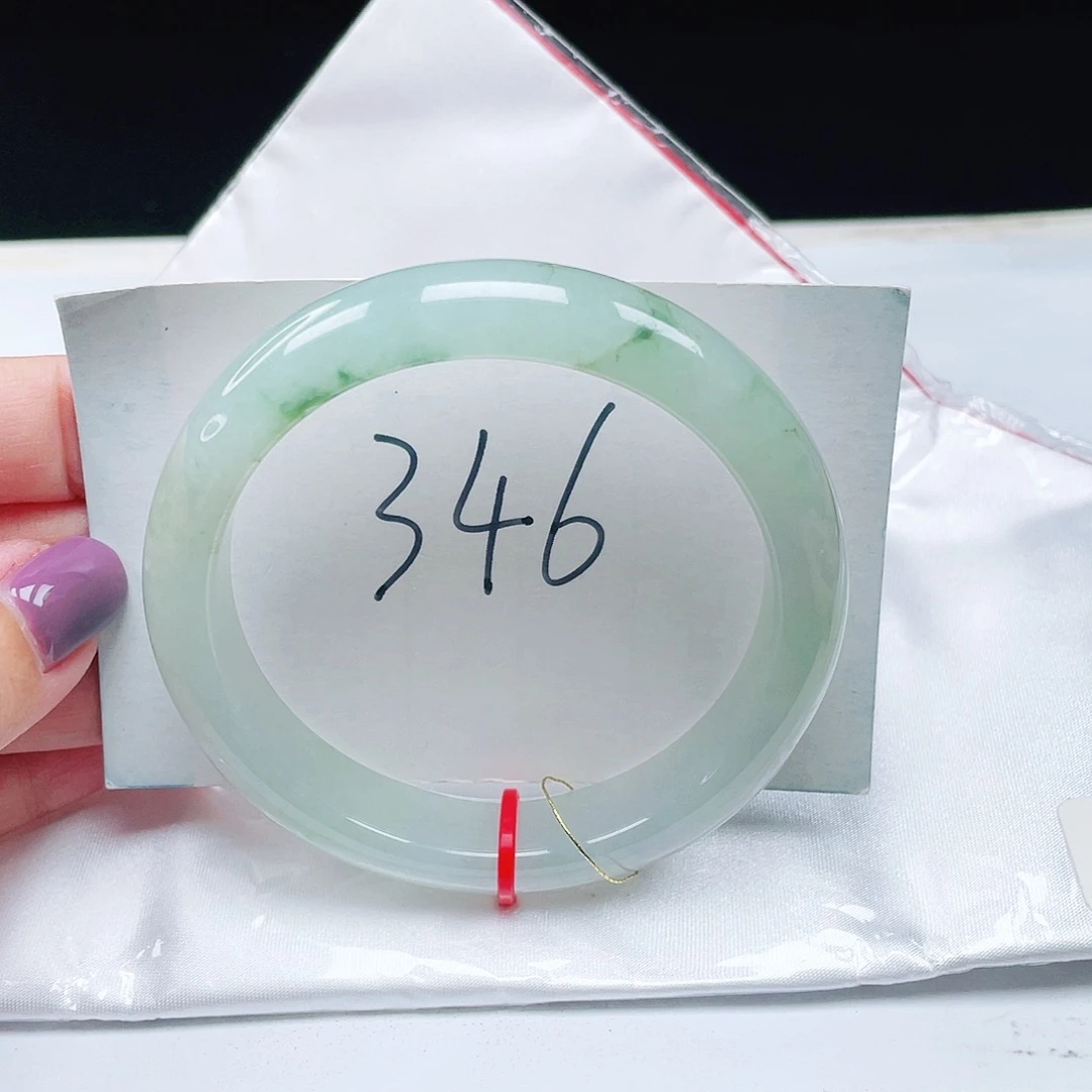 翡翠未镶嵌手镯缅甸翡翠58+