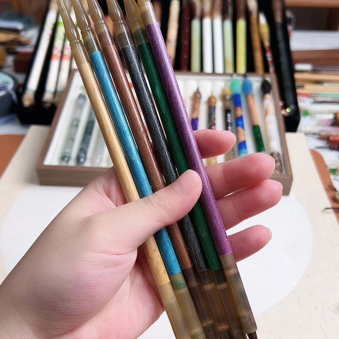 金丝楠木紫豪小楷