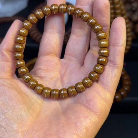 【闪购商品】菩提紫金鼠金腰带手串