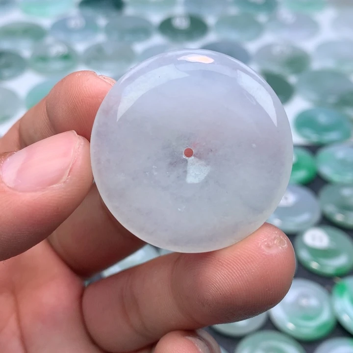 翡翠未镶嵌颈饰缅甸天然A货翡翠37,2-6.2