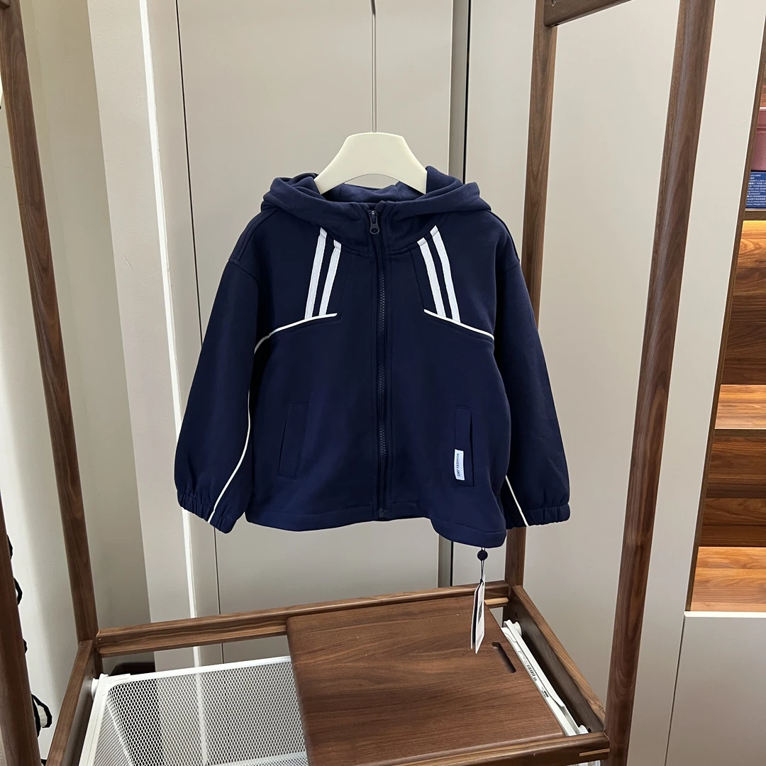 【编号R478】GY4118-11-儿童连帽休闲外套 藏青色-GMF