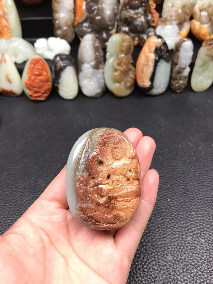 和田玉观音实物超棒