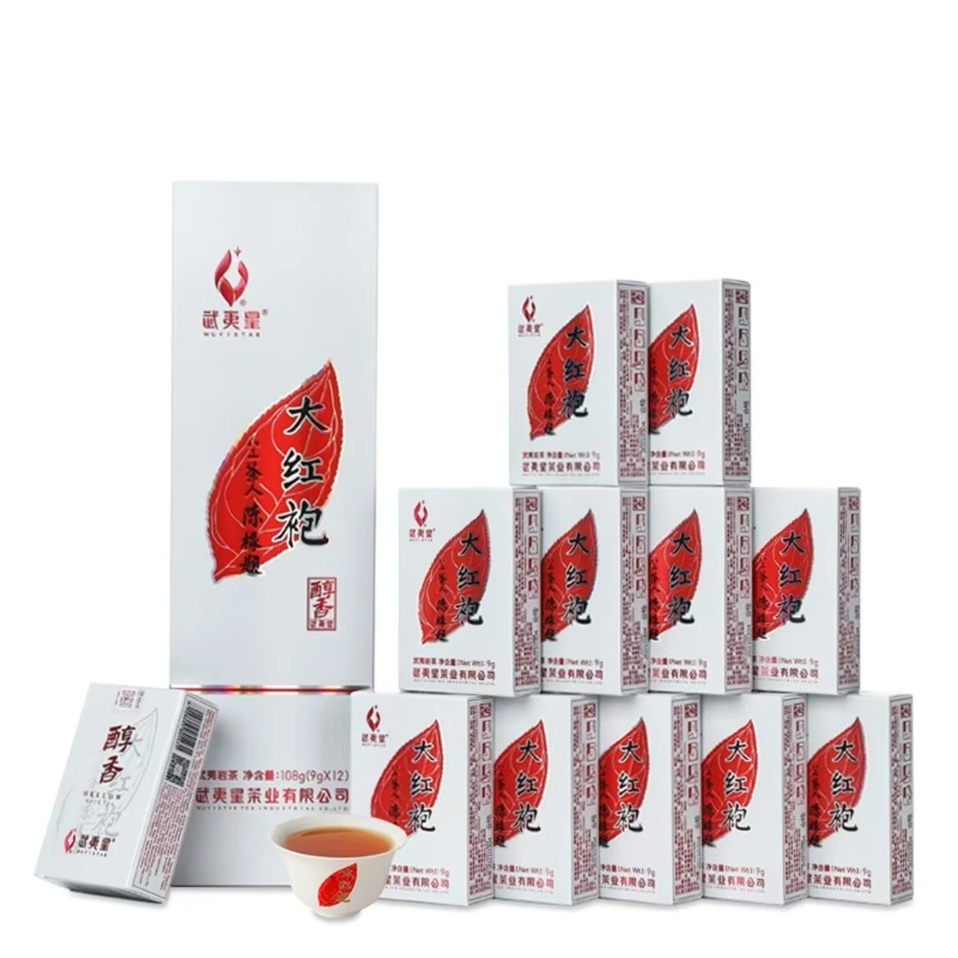 武夷星五香系列醇香大红袍竖条装特级108g