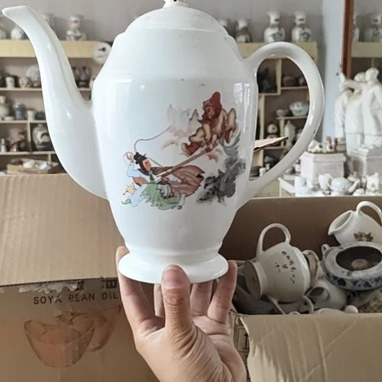 库存微瑕三打白骨精单孔水壶