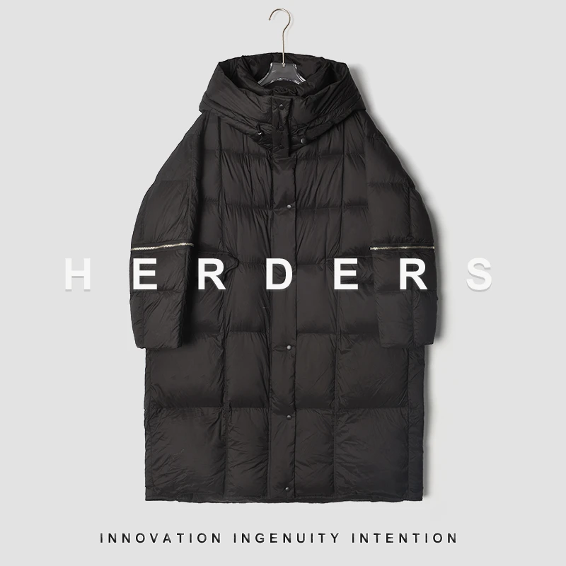 HERDERS长款连帽多色羽绒服249076