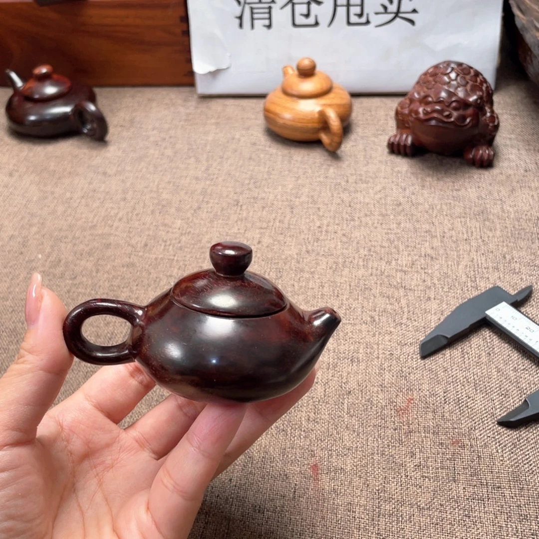 檀香紫檀（小叶紫檀）把把壶