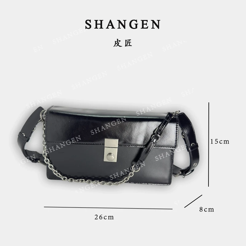 【尚恩CC】QYX-9735-黑色-轻奢时尚女士新款手提单肩斜挎包