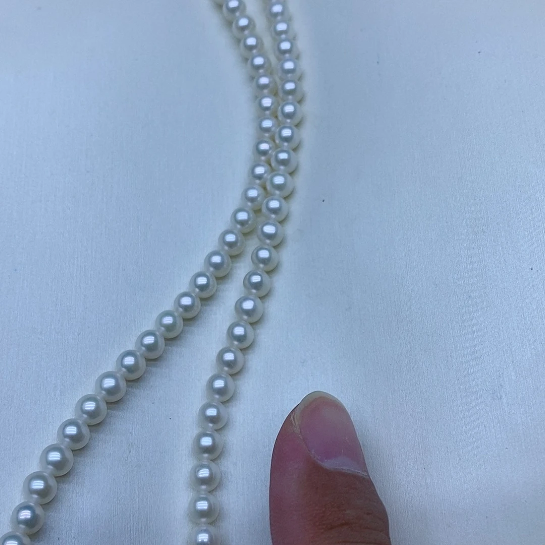 银S925镶嵌卡5到6淡水珍珠