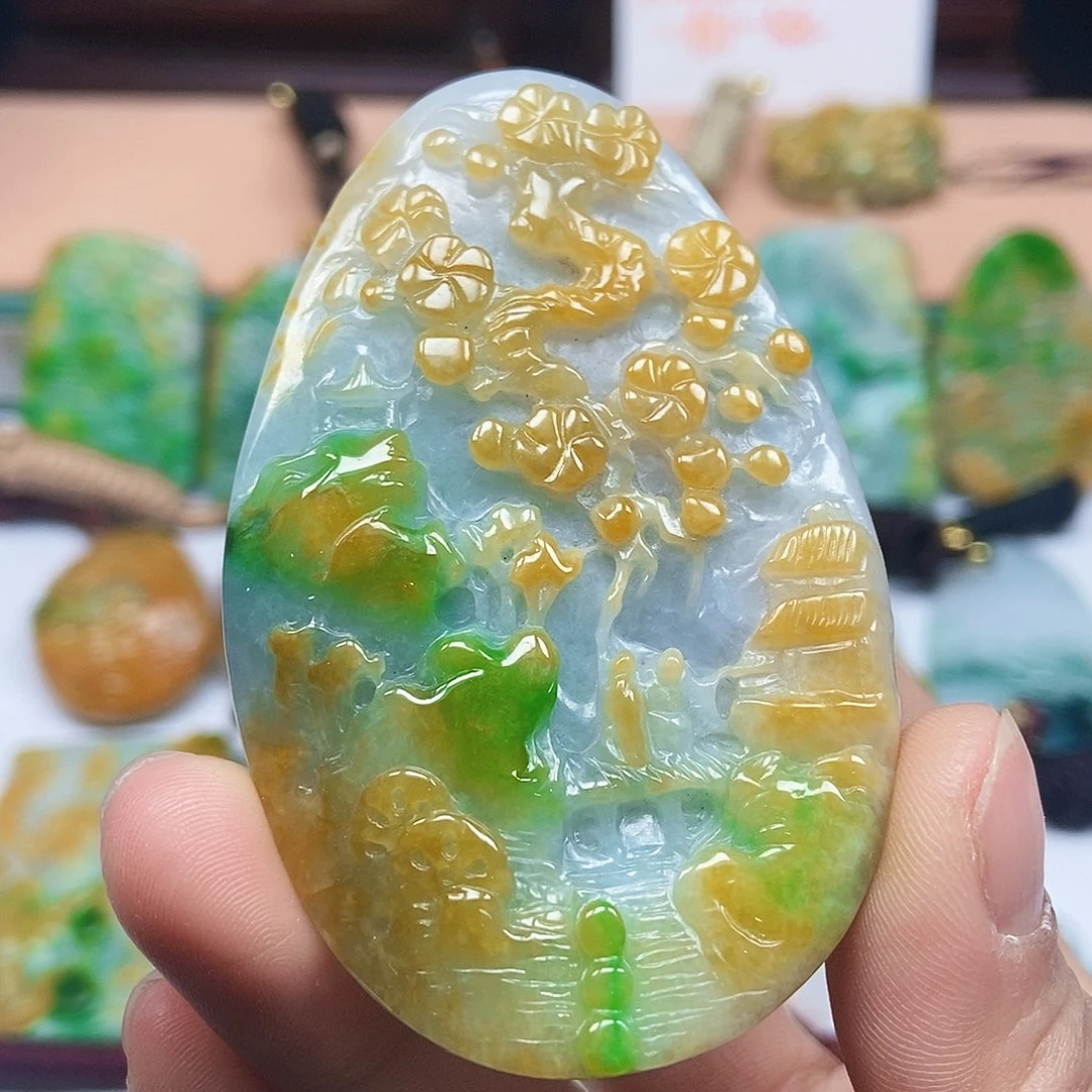 定制翡翠未镶嵌翡翠A货一物一证