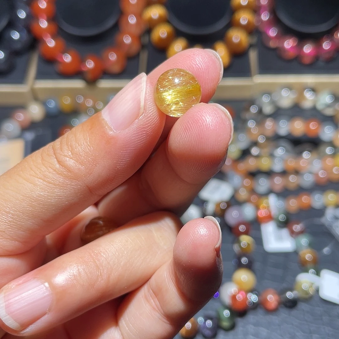 颈饰未镶嵌水晶发金单珠