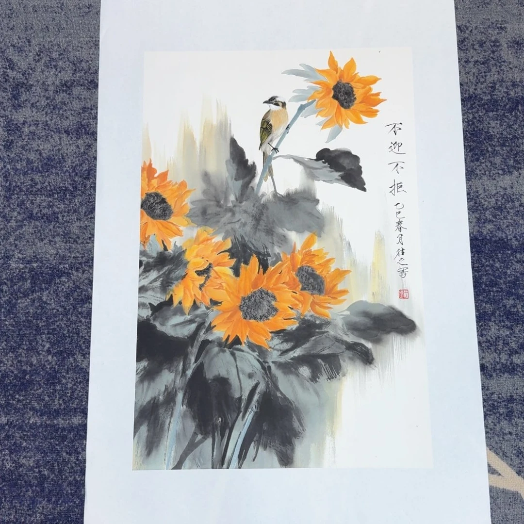 国画国画作品山水花鸟纯手绘