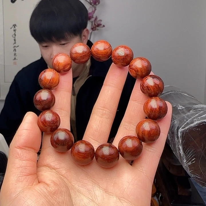 小叶紫檀手串/手链K***N檀香紫檀1.5中