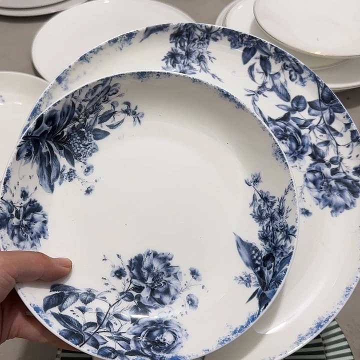 满15包邮微瑕骨瓷釉中彩21cm 28cm