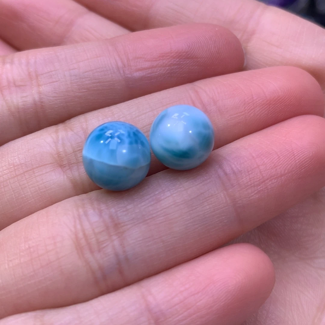 针钠钙石（海纹石）珠宝半成品未镶嵌小*