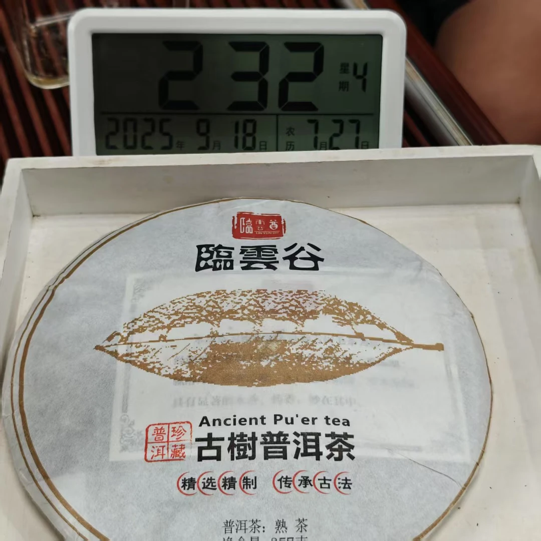 2022年永德大雪山熟茶饼（临云谷） 熟普 357克-【 842号】9-17