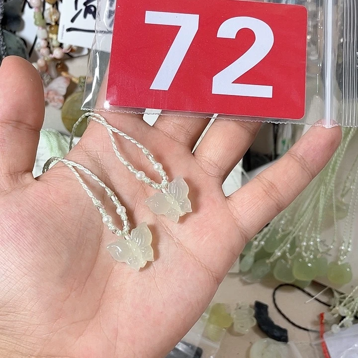 蛇纹石玉合金颈饰