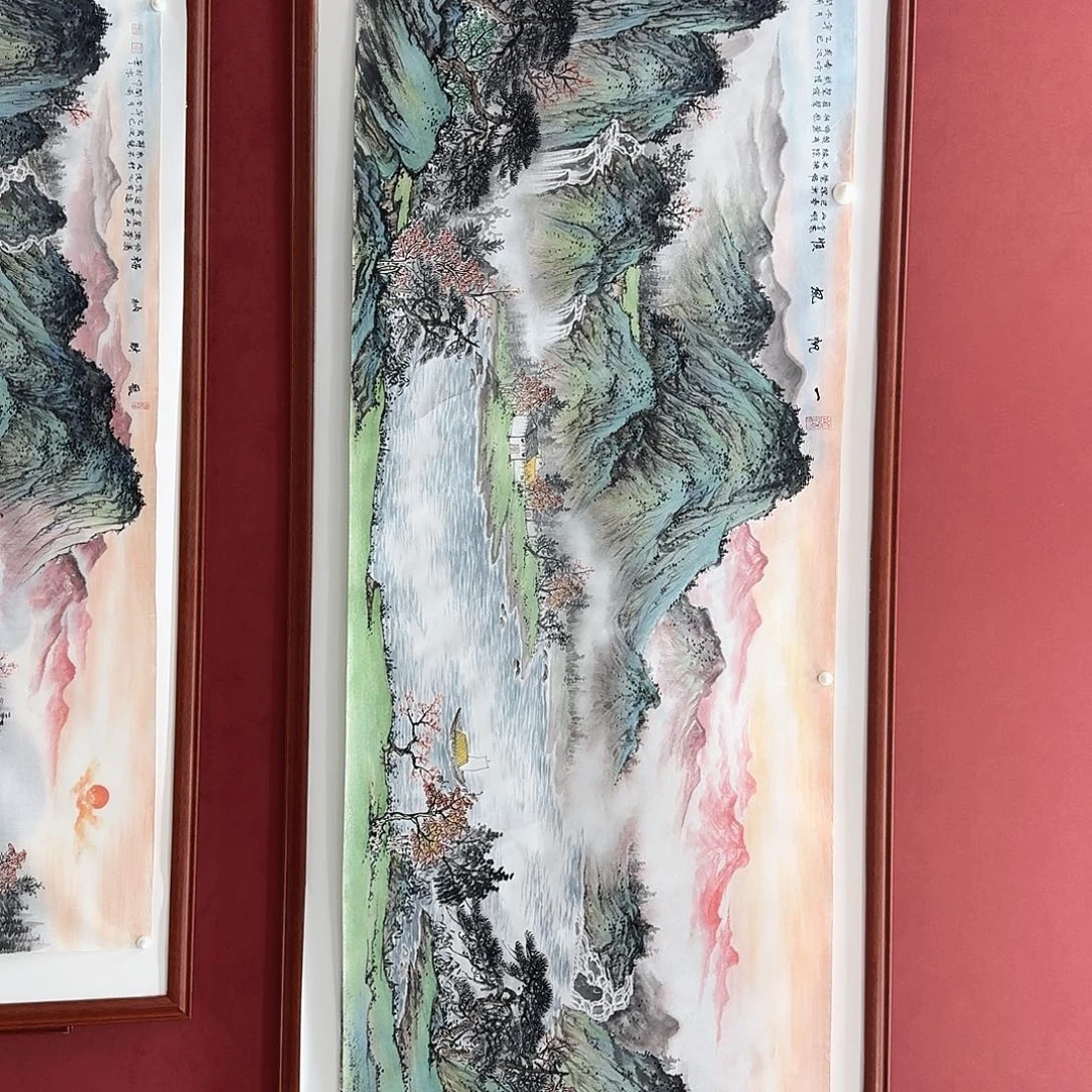 国画国画作品小六尺