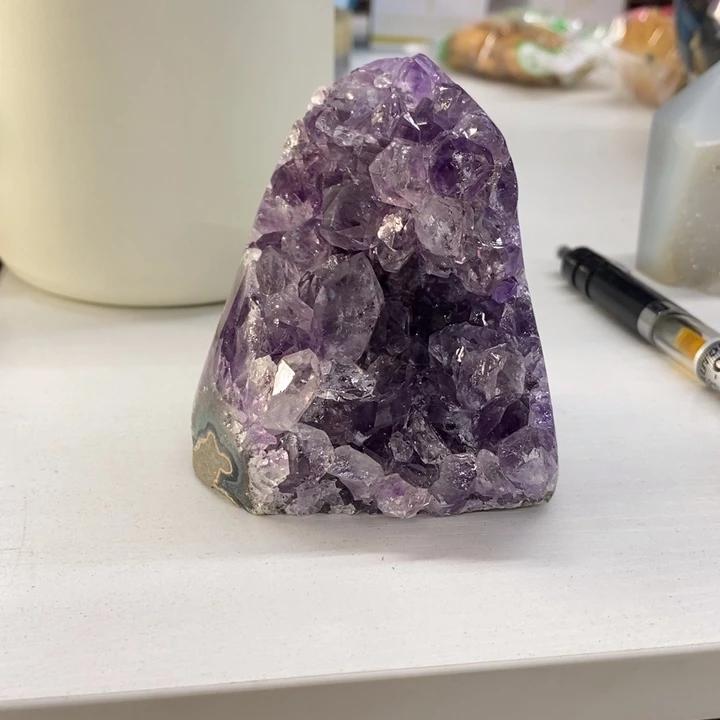 晶振未镶嵌紫晶小潘