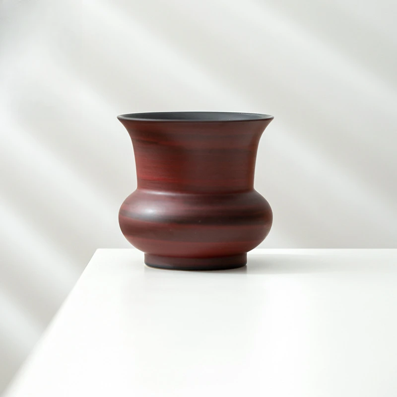 日式侘寂风粉引建水山楂红茶渣缸茶洗家用手工水盂茶桌杯洗功夫茶